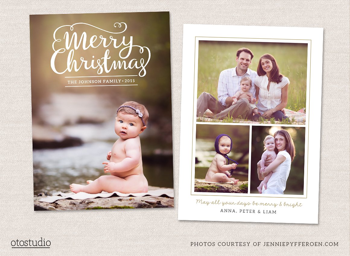 圣诞贺卡模板  Christmas Card Template CC098