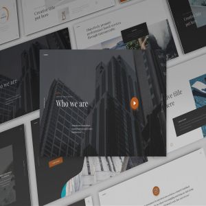 时尚企业介绍PPT幻灯片模板下载 Barberry PowerPoint Presentation