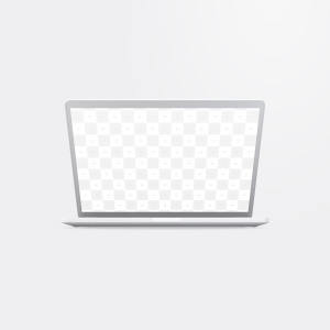15寸MacBook Pro笔记本半合状态前视图样机02 Clay MacBook Pro 15″ with Touch Bar, Front View Mockup 02插图2