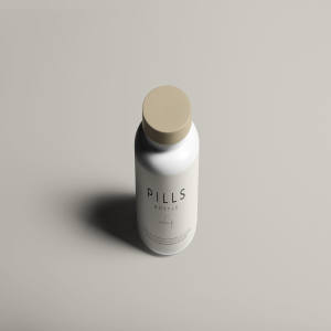 药瓶外观设计图预览样机模板 Pills Bottle Mockup