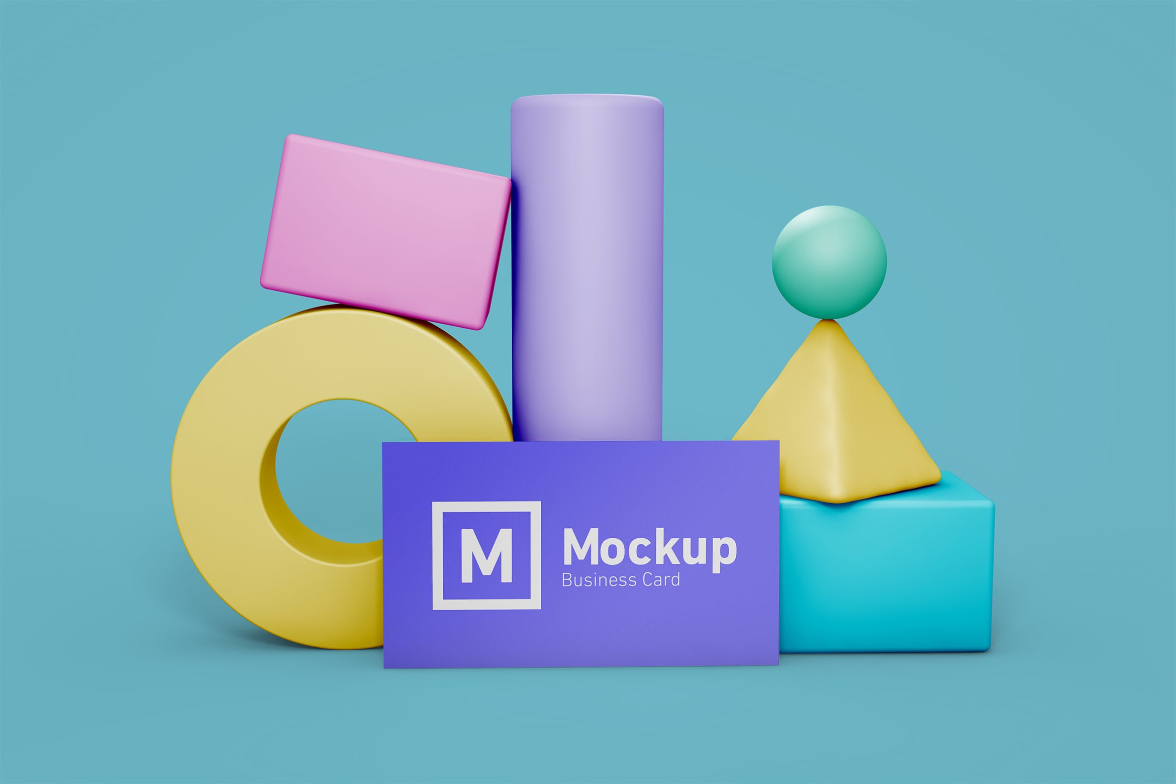 企业名片设计立面效果图样机模板 Business Card Still Life Mockup