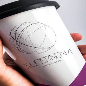 咖啡纸杯外观设计效果图PSD样机01 Coffee Mug PSD Mockup 01