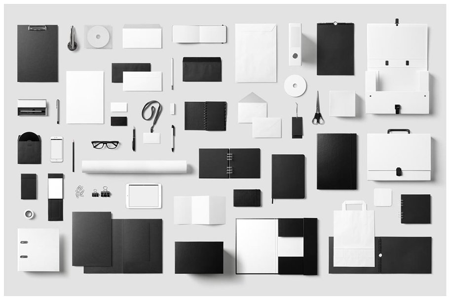 企业品牌VI设计物料模板合集 Corporate Stationery / Mock-Up
