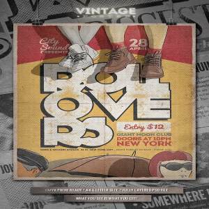 复古半色调风格海报传单模板 III Vintage Poster / Flyer – III