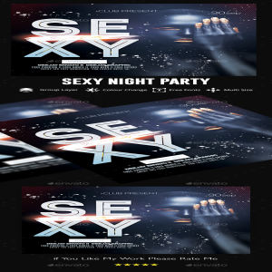 艺术氛围的夜店DJ宣传海报模板 Guest DJ / Artist Flyer [psd]