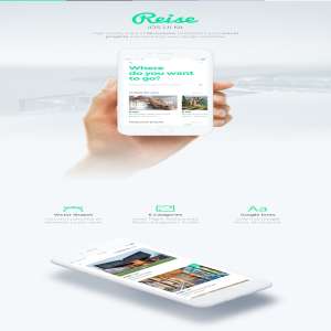 绿色清新旅行类多功能APP UI KITS下载[Sketch]