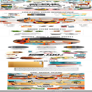 扁平化工作场景生成器 Scene Creator [psd] 1.05 GB