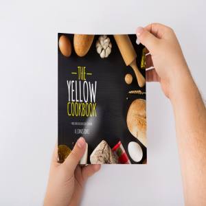 黄色调菜谱食谱模板 Yellow Cookbook, Free Bakery CookBook Template for InDesign插图1