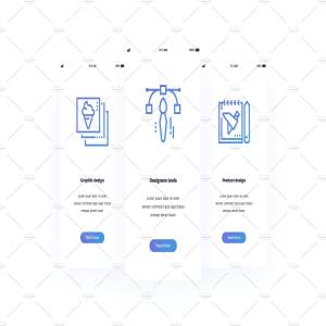 APP闪屏界面启动界面概念插画 Design Metaphors Cards