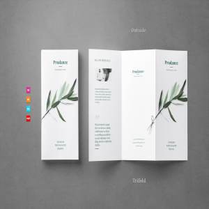 多折页产品服务宣传传单模板 Trifold Brochure Flyer