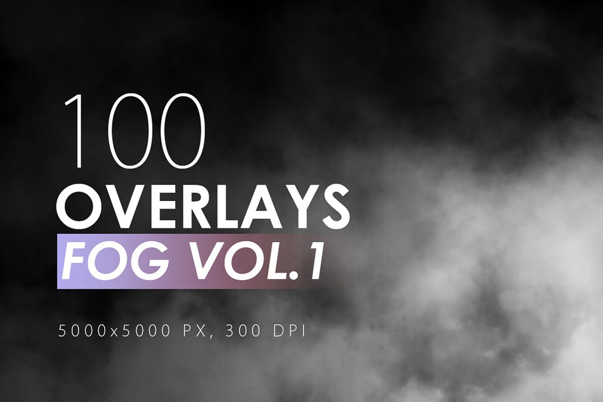 100款烟雾特效叠层背景素材v1 100 Fog Overlays Vol. 1