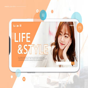 女性时尚生活方式创意广告海报设计