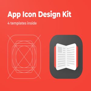一流设计素材网下午茶：APP启动logo图标设计规范模板下载[PSD,Ai]