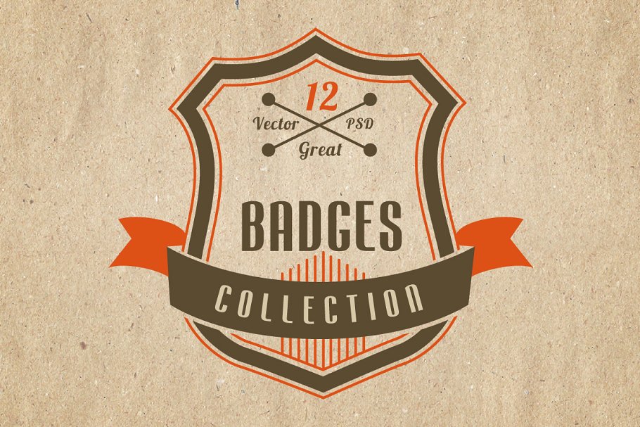 复古徽章模板 Retro and Vintage Badges