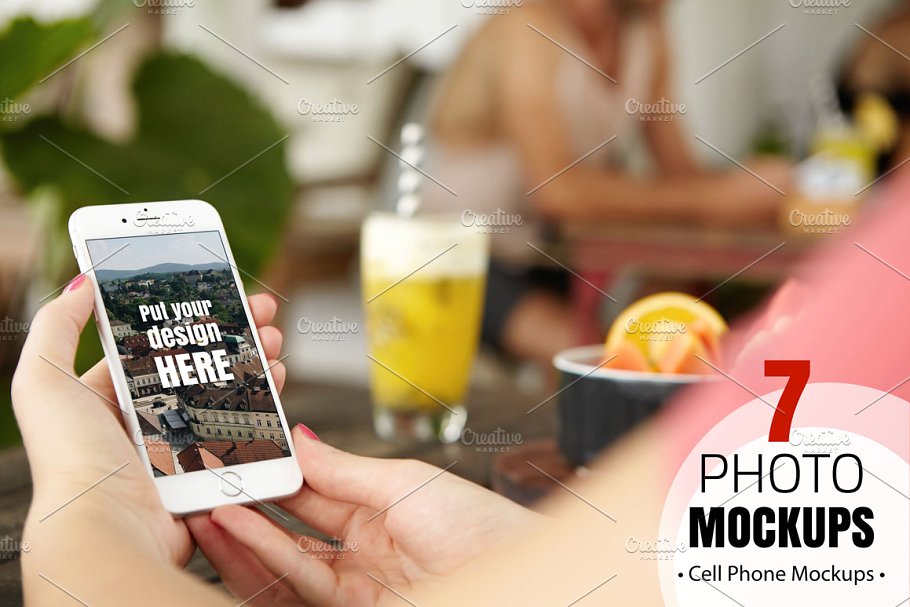 手持iPhone手机样机模板 iPhone Mockups