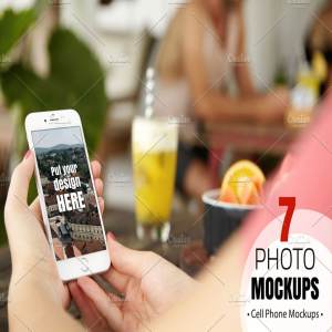 手持iPhone手机样机模板 iPhone Mockups