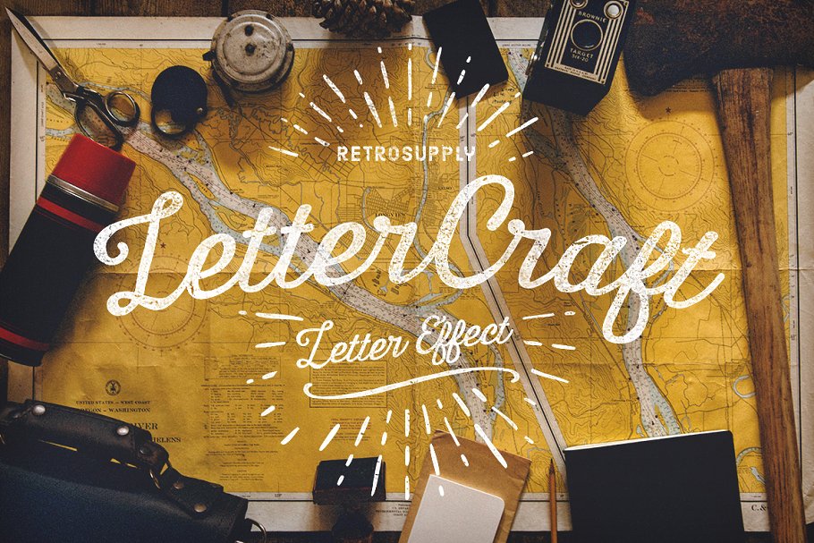 手工绘制效果图层样式合集 LetterCraft – Hand Lettering Kit