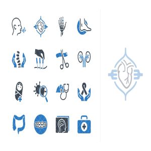 医疗服务和特色矢量一流设计素材网精选图标素材v4 Medical Services & Specialties Icons – Set 4
