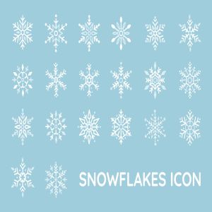 20种雪花图形矢量一流设计素材网精选图标 Snowflakes Icon